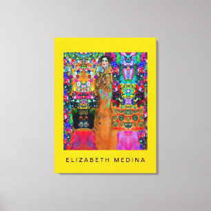 Gustav Klimt & Elizabeth ~ 32X24 1,5 cm Starke Lei Leinwanddruck