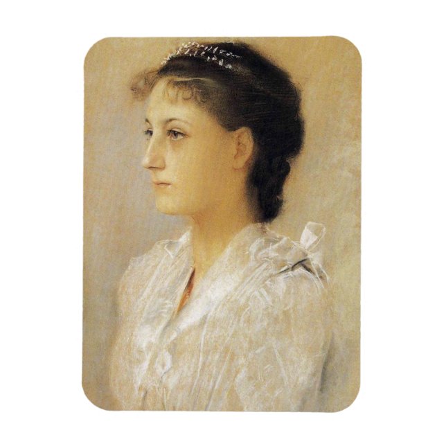 Gustav Klimt Emilie Floge Magnet (Vertikal)