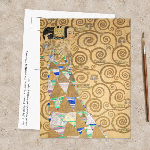 Gustav Klimt - Erwartung, Stoclet-Fries Postkarte