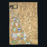 Gustav Klimt - Erwartung, Stoclet Frieze Geschirrtuch<br><div class="desc">The Tree of Life,  Stoclet Frieze,  Expectation - Gustav Klimt,  Pappe,  1909</div>