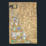 Gustav Klimt - Erwartung, Stoclet Frieze Geschirrtuch<br><div class="desc">The Tree of Life, Stoclet Frieze, Expectation - Gustav Klimt, Pappe, 1909</div>