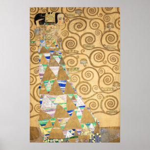Gustav Klimt - Erwartung, Stoclet Frieze Poster