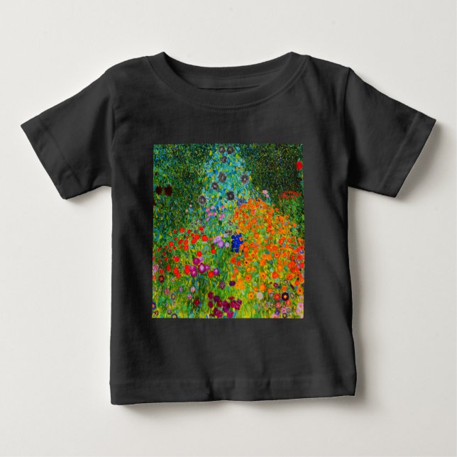 Gustav Klimt , “ Farmhouse garden ” Baby T-shirt (Vorderseite)