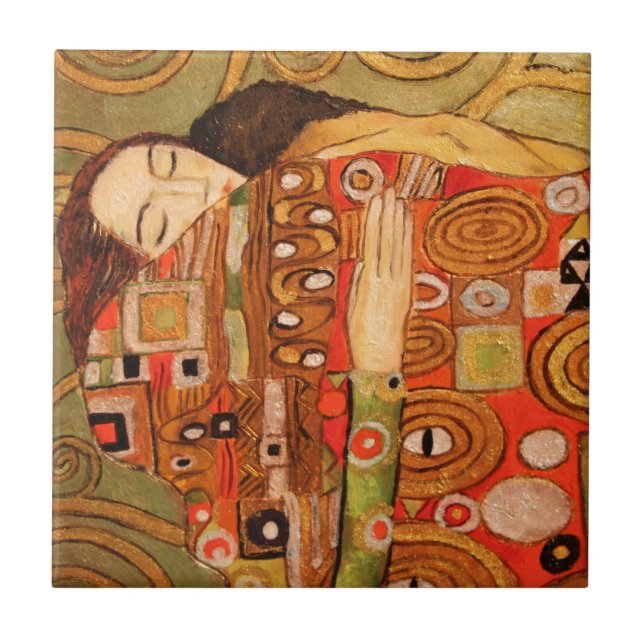 Gustav Klimt Fliese (Vorderseite)
