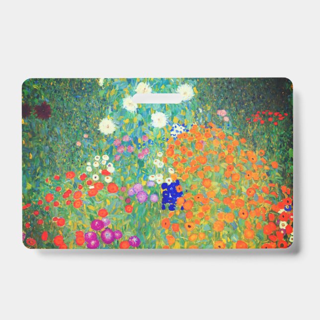 Gustav Klimt Flower Garden Ausweis (Vorderseite)