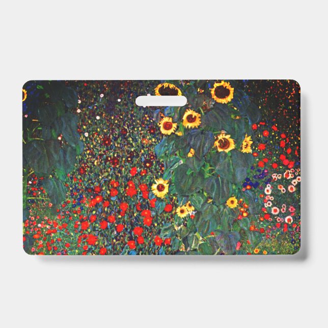 Gustav Klimt Flower Garden Ausweis (Vorderseite)