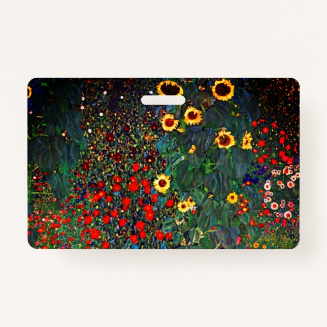 Gustav Klimt Flower Garden Ausweis (Vorderseite)