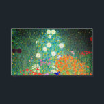 Gustav Klimt Flower Garden Begleitkarte<br><div class="desc">Umschließungskarten mit Gustav Klimts Ölgemälde Blumengarten (1906). Ein schöner Garten mit lila,  roten,  weißen,  blauen und orangefarbenen Blume. Ein großartiges Geschenk für Jugendliche und österreichische Kunstliebhaber.</div>