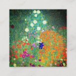 Gustav Klimt Flower Garden Begleitkarte<br><div class="desc">Umschließungskarten mit Gustav Klimts Ölgemälde Blumengarten (1906). Ein schöner Garten mit lila,  roten,  weißen,  blauen und orangefarbenen Blume. Ein großartiges Geschenk für Jugendliche und österreichische Kunstliebhaber.</div>