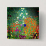 Gustav Klimt Flower Garden Button<br><div class="desc">Button mit Gustav Klimts Ölgemälde Blumengarten (1906). Ein schöner Garten mit lila,  roten,  weißen,  blauen und orangefarbenen Blume. Ein großartiges Geschenk für Jugendliche und österreichische Kunstliebhaber.</div>