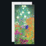 Gustav Klimt Flower Garden Card<br><div class="desc">Karte mit Gustav Klimts Ölgemälde Blumengarten (1906). Ein schöner Garten mit lila,  roten,  weißen,  blauen und orangefarbenen Blume. Ein großartiges Geschenk für Jugendliche und österreichische Kunstliebhaber.</div>