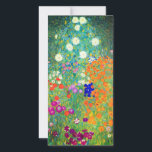 Gustav Klimt Flower Garden Card<br><div class="desc">Karte mit Gustav Klimts Ölgemälde Blumengarten (1906). Ein schöner Garten mit lila,  roten,  weißen,  blauen und orangefarbenen Blume. Ein großartiges Geschenk für Jugendliche und österreichische Kunstliebhaber.</div>