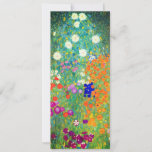 Gustav Klimt Flower Garden Einladung<br><div class="desc">Karte mit Gustav Klimts Ölgemälde Blumengarten (1906). Ein schöner Garten mit lila,  roten,  weißen,  blauen und orangefarbenen Blume. Ein großartiges Geschenk für Jugendliche und österreichische Kunstliebhaber.</div>