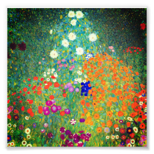 Gustav Klimt Flower Garden Fotodruck