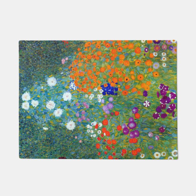 Gustav Klimt Flower Garden Fußmatte (Vorderseite)