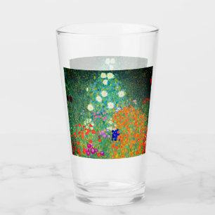 Gustav Klimt Flower Garden Glas