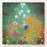 Gustav Klimt Flower Garden Glasuntersetzer<br><div class="desc">Untersetzer aus Glas mit dem Ölgemälde "Blumengarten" von Gustav Klimt (1906). Ein schöner Garten mit lila,  roten,  weißen,  blauen und orangefarbenen Blume. Ein großartiges Geschenk für Jugendliche und österreichische Kunstliebhaber.</div>