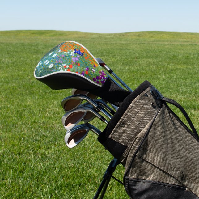 Gustav Klimt Flower Garden Golf Headcover (In SItu)