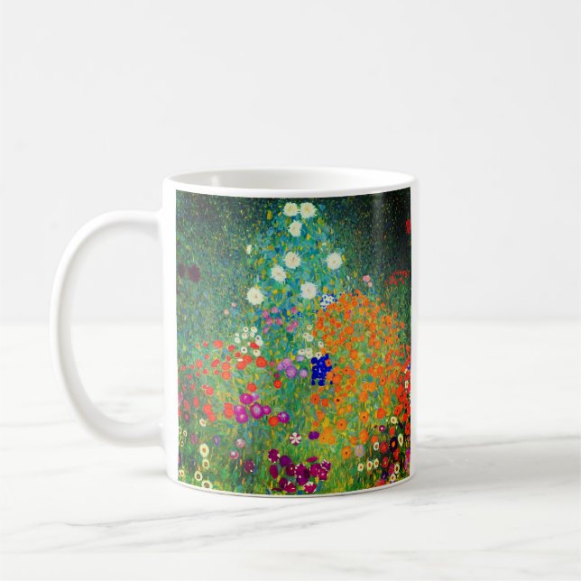 Gustav Klimt Flower Garden Kaffeetasse (Links)