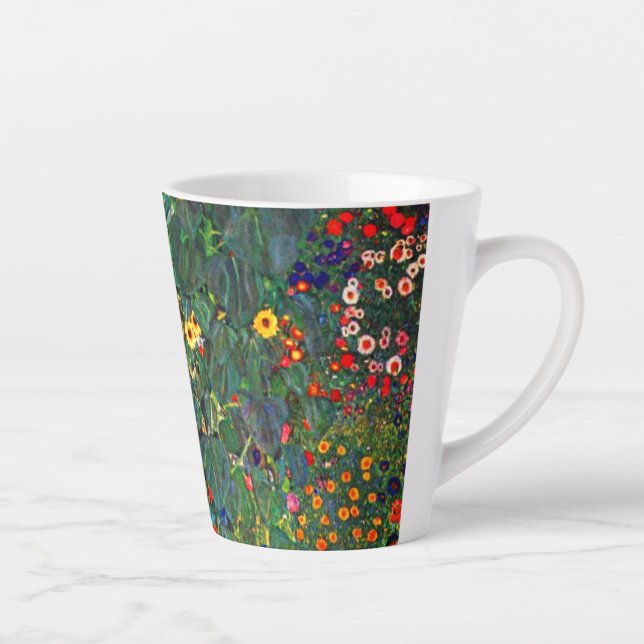 Gustav Klimt Flower Garden Milchtasse (Rechts)