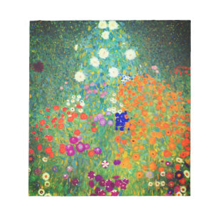 Gustav Klimt Flower Garden Notizblock
