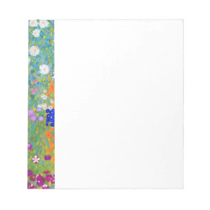 Gustav Klimt Flower Garden Notizblock