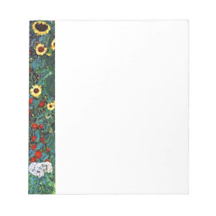 Gustav Klimt Flower Garden Notizblock
