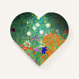 Gustav Klimt Flower Garden Notizbuch