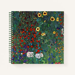 Gustav Klimt Flower Garden Notizbuch