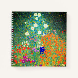 Gustav Klimt Flower Garden Notizbuch