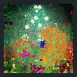 Gustav Klimt Flower Garden Poster<br><div class="desc">Poster mit Gustav Klimts Ölgemälde Blumengarten (1906). Ein schöner Garten mit lila,  roten,  weißen,  blauen und orangefarbenen Blume. Ein großartiges Geschenk für Jugendliche und österreichische Kunstliebhaber.</div>