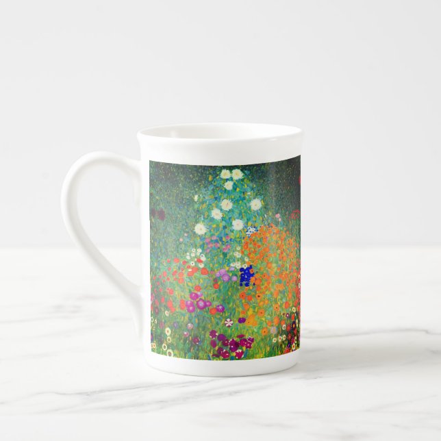 Gustav Klimt Flower Garden Prozellantasse (Links)