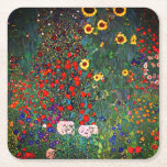Gustav Klimt Flower Garden Rechteckiger Pappuntersetzer<br><div class="desc">Untersetzer mit Gustav Klimts Ölgemälde Farm Garden mit Sonnenblumen (1907). Ein wunderschöner Garten mit Sonnenblumen und exquisiten blauen,  roten,  lila,  rosa und weißen Blume. Ein großartiges Geschenk für Jugendliche und österreichische Kunstliebhaber.</div>