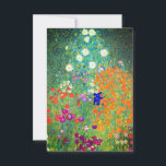 Gustav Klimt Flower Garden RSVP Karte<br><div class="desc">Karte mit Gustav Klimts Ölgemälde Blumengarten (1906). Ein schöner Garten mit lila,  roten,  weißen,  blauen und orangefarbenen Blume. Ein großartiges Geschenk für Jugendliche und österreichische Kunstliebhaber.</div>