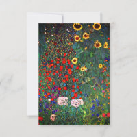 Gustav Klimt Flower Garden