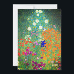 Gustav Klimt Flower Garden Save The Date<br><div class="desc">Karte mit Gustav Klimts Ölgemälde Blumengarten (1906). Ein schöner Garten mit lila,  roten,  weißen,  blauen und orangefarbenen Blume. Ein großartiges Geschenk für Jugendliche und österreichische Kunstliebhaber.</div>
