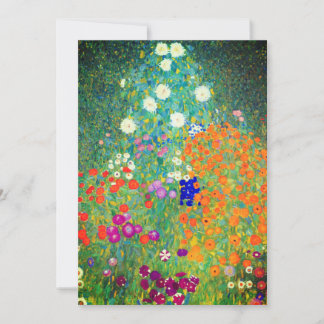 Gustav Klimt Flower Garden Save The Date