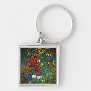 Gustav Klimt Flower Garden Schlüsselanhänger