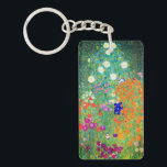 Gustav Klimt Flower Garden Schlüsselanhänger<br><div class="desc">Schlüsselanhänger mit Gustav Klimts Ölgemälde Blumengarten (1906). Ein schöner Garten mit lila,  roten,  weißen,  blauen und orangefarbenen Blume. Ein großartiges Geschenk für Jugendliche und österreichische Kunstliebhaber.</div>