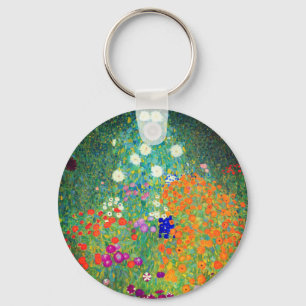 Gustav Klimt Flower Garden Schlüsselanhänger