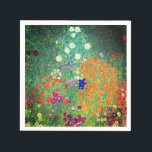 Gustav Klimt Flower Garden Serviette<br><div class="desc">Napkins mit Gustav Klimts Ölgemälde Blumengarten (1906). Ein schöner Garten mit lila,  roten,  weißen,  blauen und orangefarbenen Blume. Ein großartiges Geschenk für Jugendliche und österreichische Kunstliebhaber.</div>