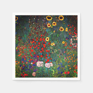 Gustav Klimt Flower Garden Serviette