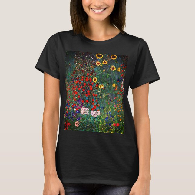 Gustav Klimt Flower Garden T-Shirt (Vorderseite)