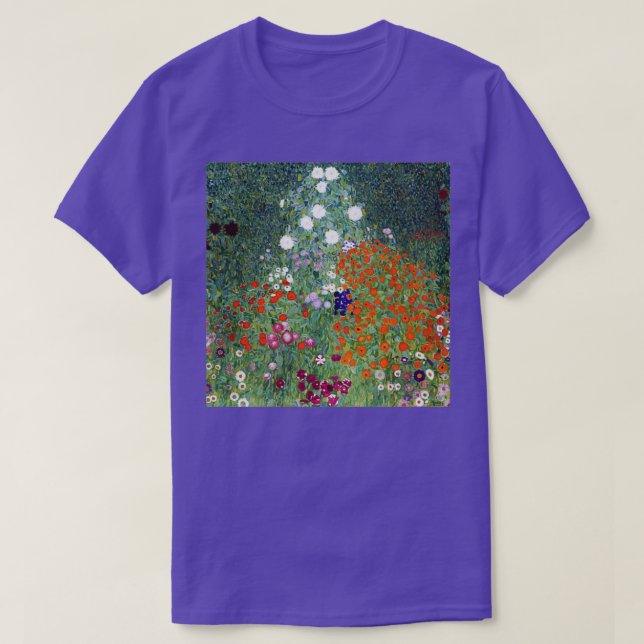 Gustav Klimt Flower Garden T-Shirt (Design vorne)