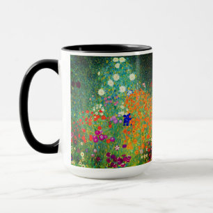 Gustav Klimt Flower Garden Tasse