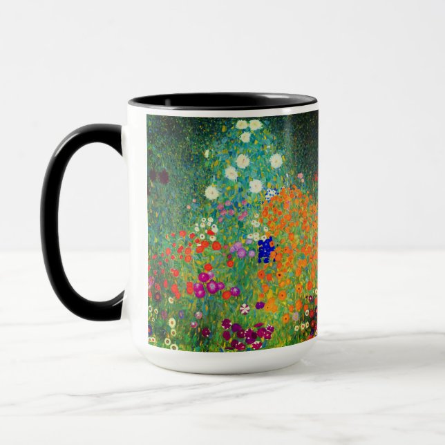 Gustav Klimt Flower Garden Tasse (Links)