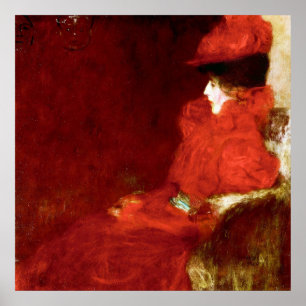 Gustav Klimt, FRAU IN EINEM ARMSTUHL Poster