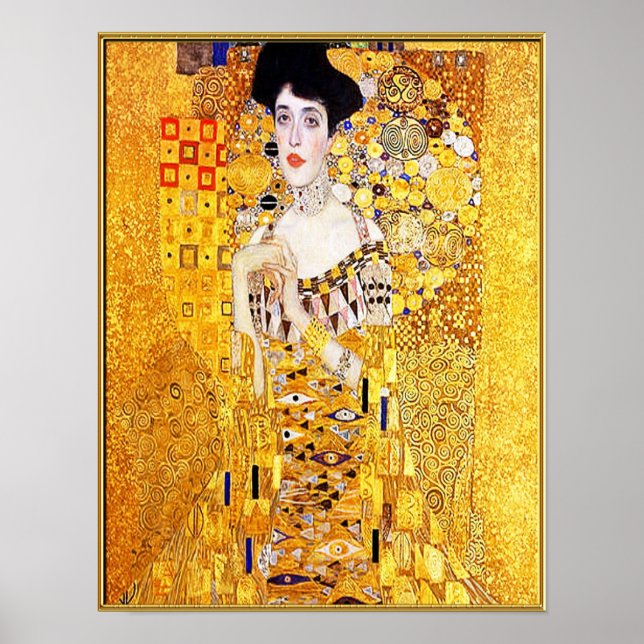 Gustav Klimt - Frau in Gold Poster (Vorne)