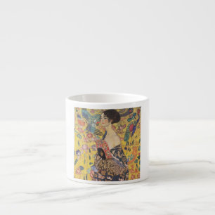 Gustav Klimt - Frau mit Fächer Espressotasse