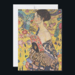 Gustav Klimt - Frau mit Fan<br><div class="desc">Schönes Gemälde von Frau mit Fan von Gustav Klimt von 1918. Großartige Klimt Geschenke und wunderbare Kunstdrucke von hoher Qualität.</div>